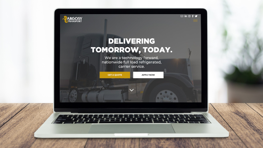 Argosy Transport Custom WordPress Website